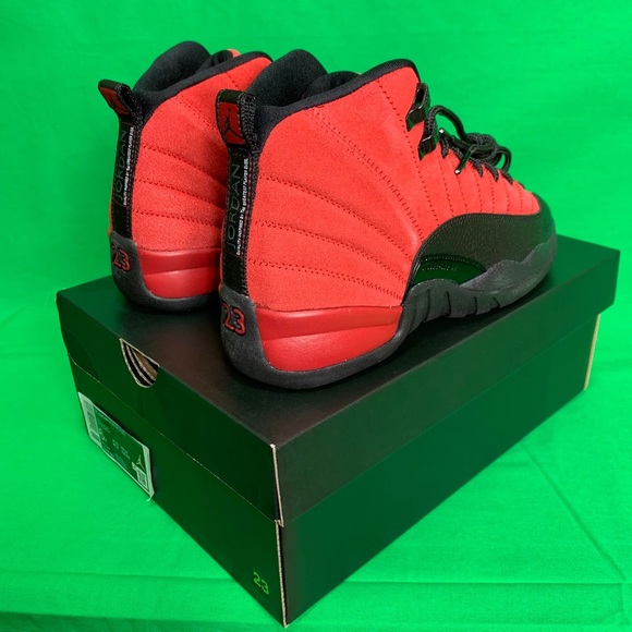 Air Jordan 12 Retro (GS) Varsity Red/Black Size 6Y - Picture 3 of 10